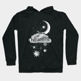 Cloud, stars and moon Hoodie